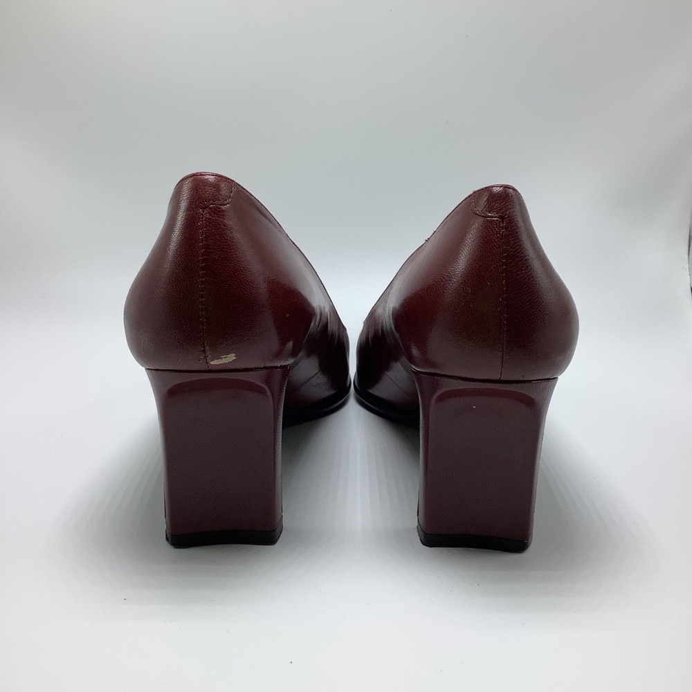 Cloud 9 Burgundy Square Toe Pumps 8.5M - Picture 4 of 11